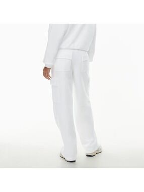 Aritzia Cozy Sweatfleece Mega Cargo Sweatpant White Small Short Bridal